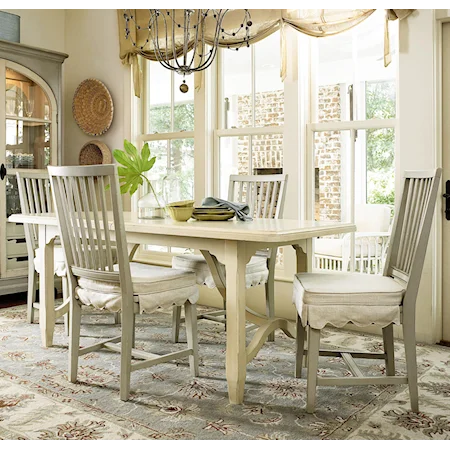 5 Piece Dining Set with Kitchen Table and Chairs